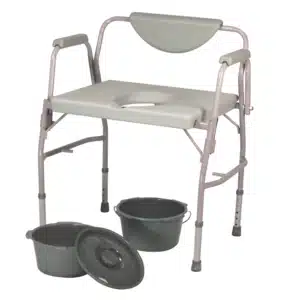Homecraft- Toilette à bras rabattable Deluxe bariatrique